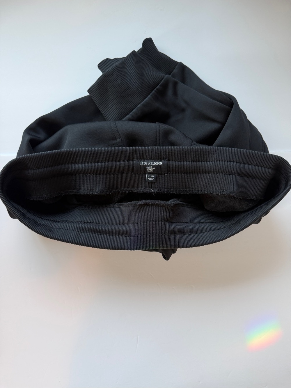 True Religion Black Men’s Jogger Sweatpants with Zip Pockets - Picture 3 of 7